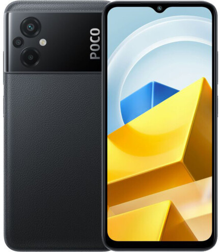 Смартфон POCO M5 Black 4/128GB. Евро версия NFC. Гарантия 12 месяцев. Чёрный - фото 1 - id-p1832804797