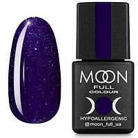 Гель лак Moon Full №318 фиолетовый с серебристым шиммером 8 мл