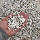 Крихта мармурова біло-кремова для клумб та ландшафтного дизайну (ціна за 1 кг від 1 тони), фото 4