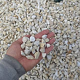 Крихта мармурова біло-кремова для клумб та ландшафтного дизайну (ціна за 1 кг від 1 тони), фото 5