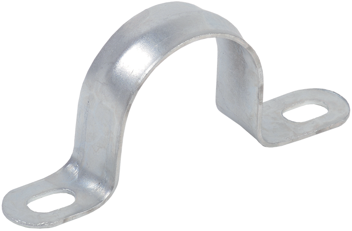 Скоба металева дволапкова OBO Bettermann d38-40 мм, фото 1