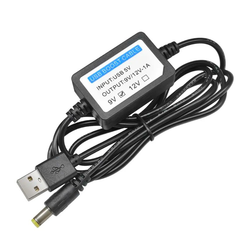 Потужний підвищувальний USB-перетворювач напруги DC 5 у 9 вольтів 1 Ампер Nectronix UBC-9 2.1x5.5 мм SHCAFCOMUA
