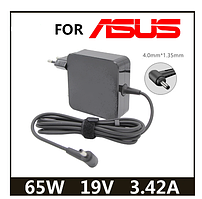 Зарядний пристрій для ноутбука 4.0x1.35 мм 3.42A 19V 65W Asus square новий #