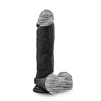 Фалоімітатор на присосці з кіберкожи Bold Massive Dildo Au Naturel 24см Black