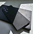 Вінілова плівка на задню панель смартфона чорні соти матові, фото 3