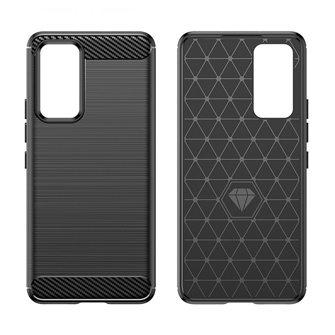 Протиударний TPU чохол Rugged Carbon для Xiaomi 12 Lite | Mofan | чорний