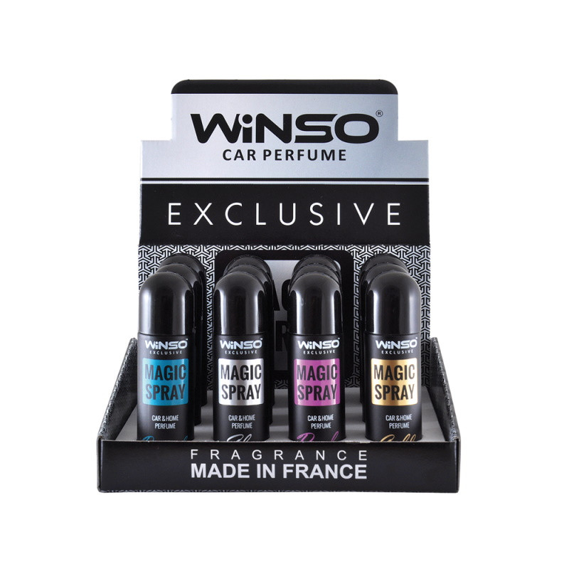 Ароматизатор спрей Magic Spray Exclusive MIX 30 мл бокс 12 шт Winso 500006