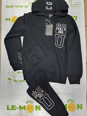 Спортивний теплий костюм для хлопчика CEGISA арт.702, Розмір дитячого одягу (по зросту) 122, Колір Чорний