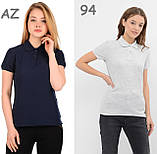 Жіноча футболка поло Fruit of the loom 65/35 polo з коміром Червоний, S, фото 7