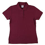Жіноча футболка поло Fruit of the loom 65/35 polo з коміром Червоний, S, фото 11