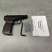 Пістолет пневматичний SAS Makarov Blowback кал. 4.5 мм (кульки BB), корпус - метал (КМВ-44AHN), фото 4