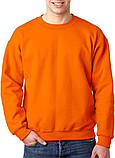 Чоловічий світшот на флісі Gildan з начосом Heavy Blend Crewneck Sweatshirt теплий светр толстовка кофта, фото 6