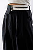 Брюки жіночі прямі з декоративним поясом чорні 4811 (2000000099507), фото 2