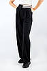 Брюки жіночі прямі з декоративним поясом чорні 4811 (2000000099507), фото 4