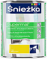 Эмаль(Краска) для дерева и металла Sniezka SUPERMAL Масляно-фталевая 0,8 л F565 Желтый Глянцевый