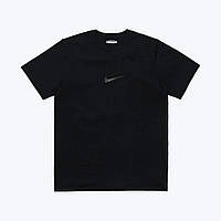 Черная футболка Nike Total Black Minimal Logo черные футболки Найк унисекс