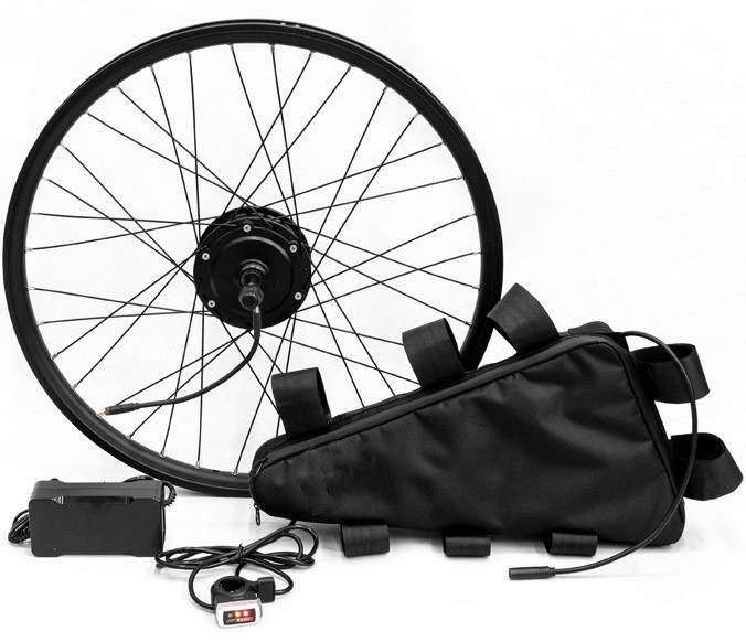 Мотор колесо 350Вт полный электровелло набор с литиевым аккумулятором 12.5Ач, электровелонабор для велосипеда - фото 1 - id-p1832854406