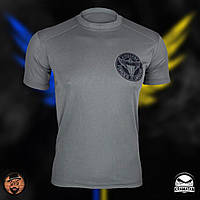 Футболка тактическая серого цвета "AIRBORNE", мужские футболки и майки, тактическая и форменная одежда 2XL