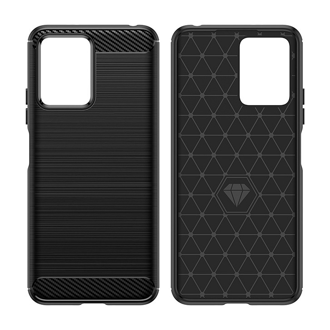 Протиударний TPU чохол Rugged Carbon для Xiaomi Redmi Note 12 5G | Mofan | чорний
