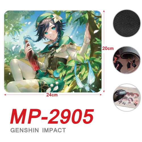 Килимок для миші Genshin Impact "Венті 2" 20 х 24 см 3DTOYSLAMP, фото 1