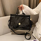 Містка сумка саквояж через жіноче плече, фото 3