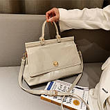 Містка сумка саквояж через жіноче плече, фото 5