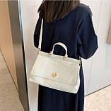 Містка сумка саквояж через жіноче плече, фото 8