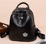 Маленький рюкзак жіночий шкіряний міський, фото 4