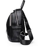 Маленький рюкзак жіночий шкіряний міський, фото 5