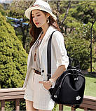 Маленький рюкзак жіночий шкіряний міський, фото 10