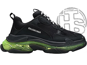 Жіночі кросівки Balenciaga Triple S Clear Sole Black Green 541624W09ON1047