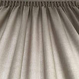 Комплект штори на тасьмі 2 шт з підхватами 180х250 см мікровел Сіро-беж вуаль 300 см Білий, фото 5