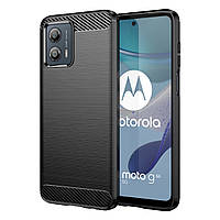 Протиударний TPU чохол Rugged Carbon для Motorola G53 5G (xt2335) | Mofan | чорний