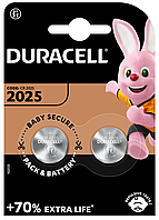 Батарейка литиевая DURACELL DL2025 3V (2 шт. в блистере)