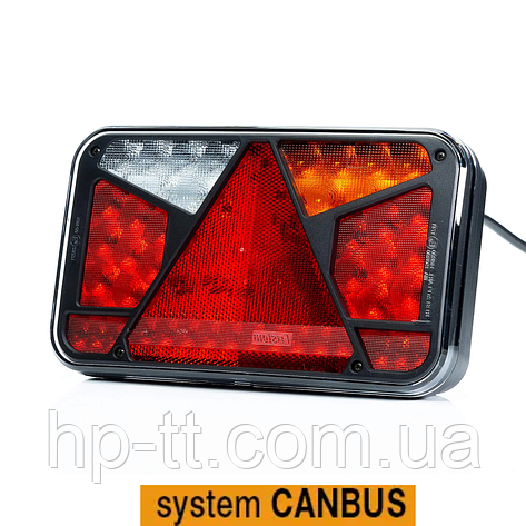 Ліхтар задній світлодіодний Fristom - правий FT-370 P TB LED O BAJONET 6PIN 12V, фото 1