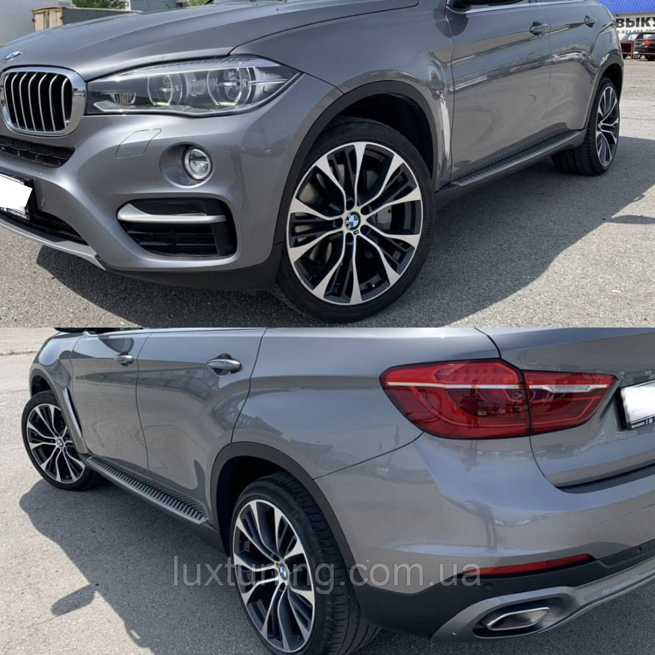 Брызговики под пороги BMW X6 E71 07-13 / F16 14-18, комплект 4шт. - фото 8 - id-p568151145