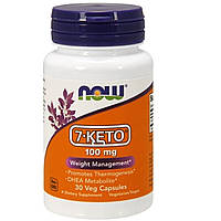 7-KETO (Дегідроепіандростерон), 100 мг, Now Foods, 30 вегетаріанських капсул