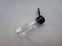 100 - 107 мл 28/410 ПЭТ с крышкой черной флип-топ 28 мм, бутылка, флакон, пластиковый, пластмассовый