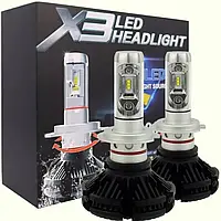 Автолампы LED X3 H11 комплект ламп Лед лампы фары Светодиодная лампа для авто b