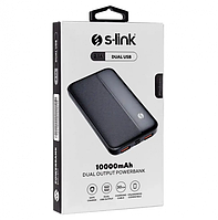 Портативний зарядний пристрій PowerBank s-link 10000 mАh Black