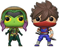 Funko Pop Games: Marvel vs Capcom Gamora vs Strider 2 Pack Exclusive FYE