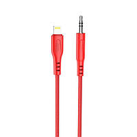 AUX кабель Hoco UPA18 Lightning to Jack 3.5 1m красный