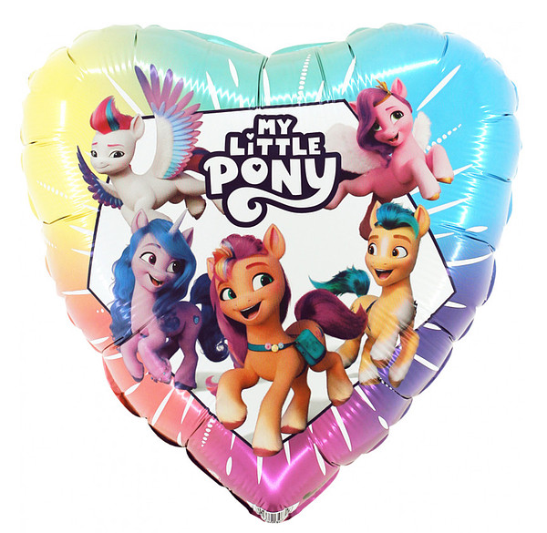 My little pony Серце фольговане літл поні з гелієм