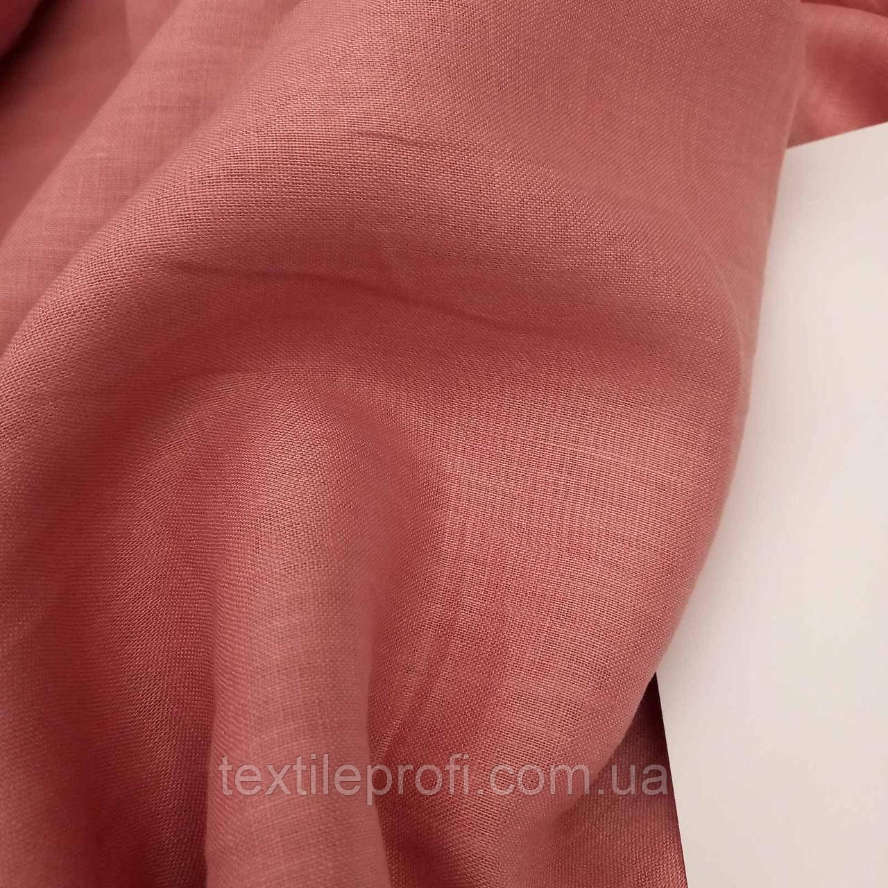 Льняна легка тканина пильно - рожевого кольору: продажа, цена в Украине ...