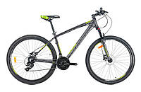 Велосипед MTB горный 29 Avanti Skyline PRO гидравлика, Lockout 21" черно-зеленый