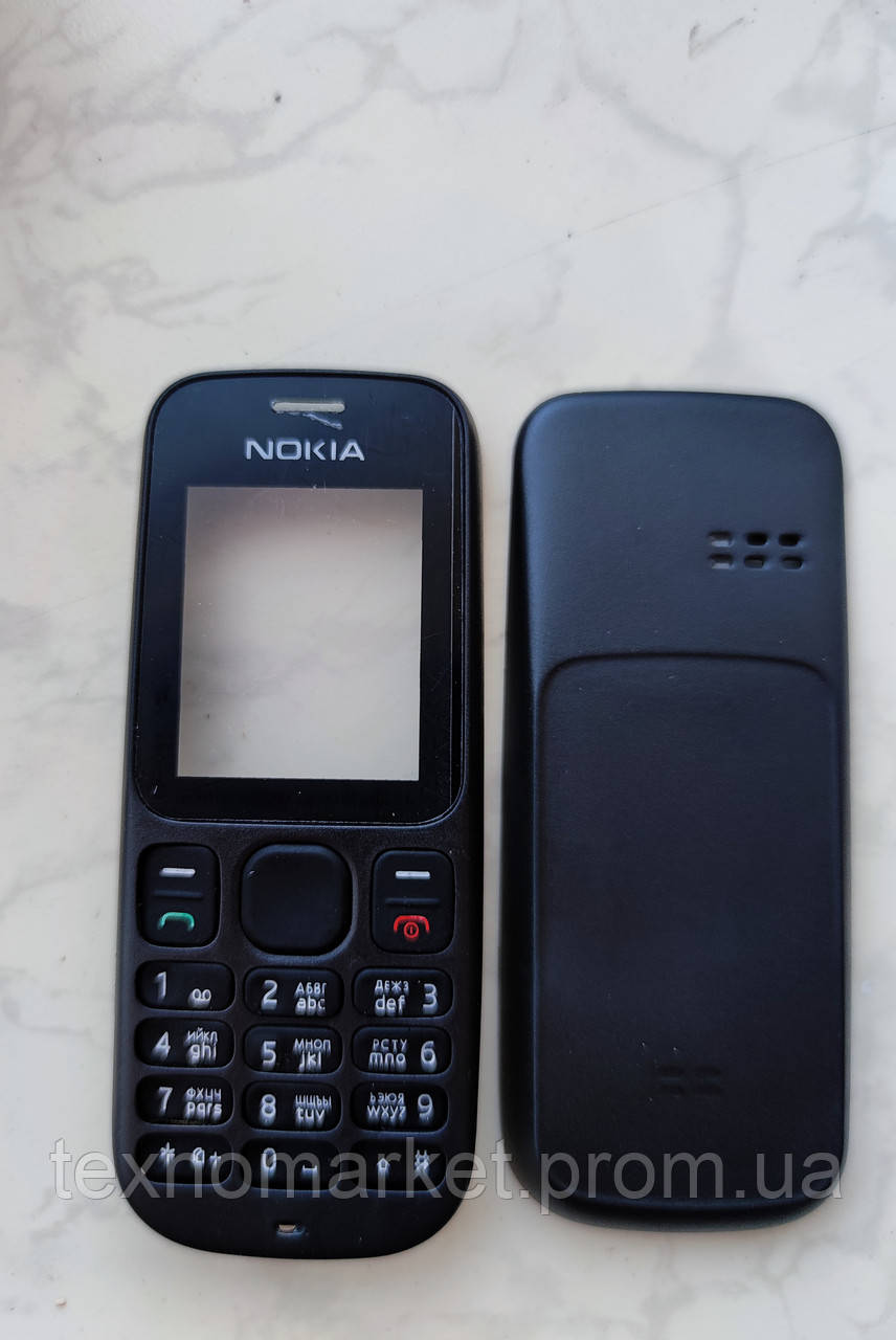 Корпус Nokia 100 (чорний) з клавіатурою, без середини