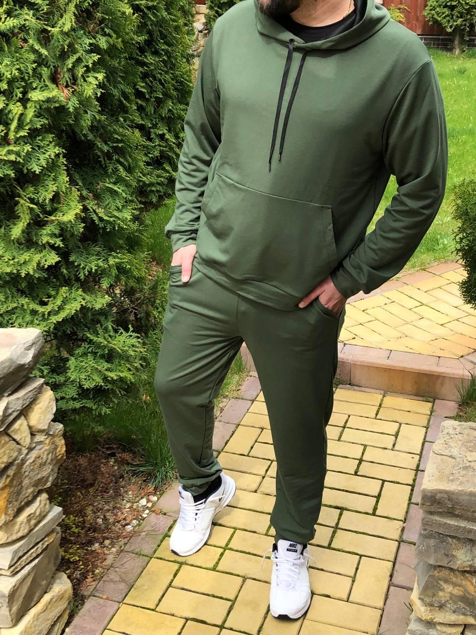 Спортивний костюм чоловічий тонкий хакі, S, M, L , XLр.