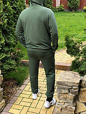 Спортивний костюм чоловічий тонкий хакі, S, M, L , XLр., фото 4