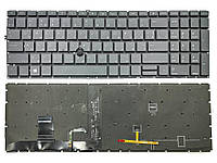 Клавиатура для HP Elitebook 850 G7, 850 G8, 855 G7, 855 G8 (RU Black с подсветкой). Оригинал