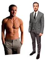 Дакимакура 150 х 50 см Райан Гослинг Барби Ryan Gosling  Подушка Дакимакура со съёмной наволочкой